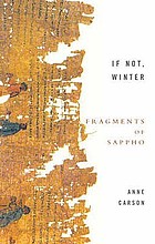 Cover Image for If Not, Winter: Fragments of Sappho by Anne Carson